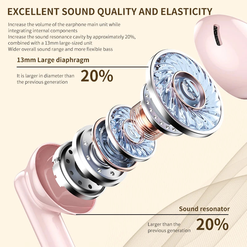 Xiaomi TWS Bluetooth5.3 Earphones Noise Reduction AP09 Wireless in Ear Headphones Hifi Stereo Sound Headset Earbuds