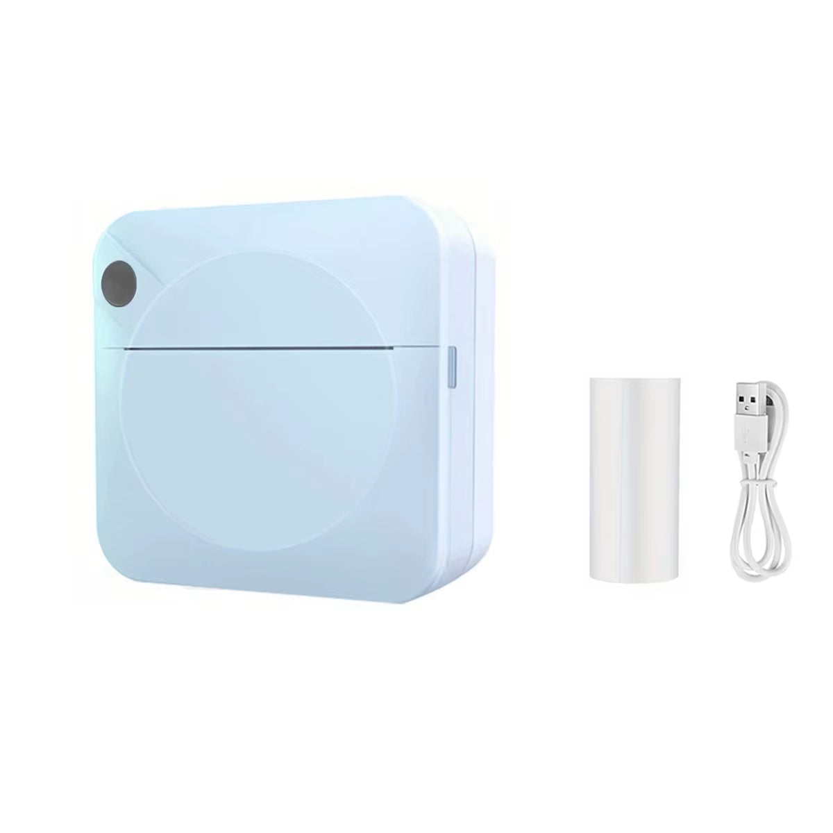 Mini Printer, Portable Thermal Printer Efficiently and Quickly, Inkless Pocket Photo Printer for Study Notes, Pictures, DIY