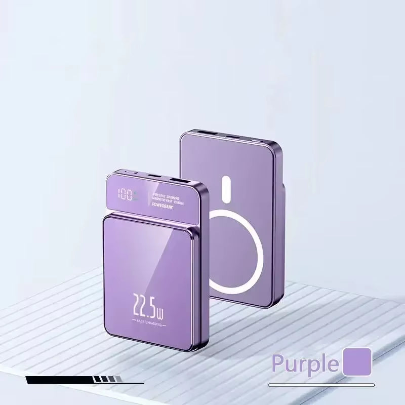 Power Bank 50000 Mah Wireless Magnetic Power Bank Magsafe Super Fast Charging Suitable for Iphone Xiaomi Samsung Huawei