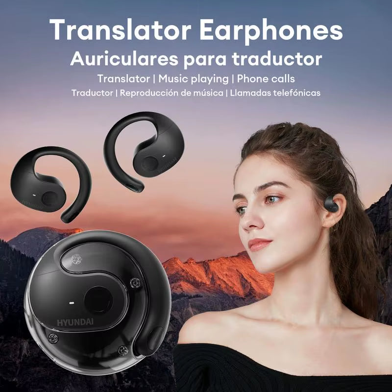 2025 NEW Translator 150 Languages Translation Earbuds Artificial Intelligence Lightweight Portable Language Translator Device