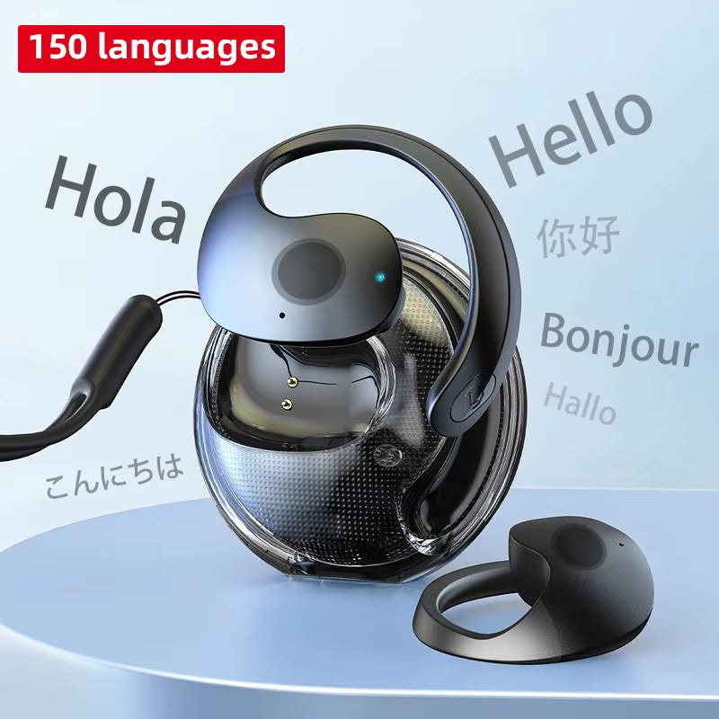 2025 NEW Translator 150 Languages Translation Earbuds Artificial Intelligence Lightweight Portable Language Translator Device