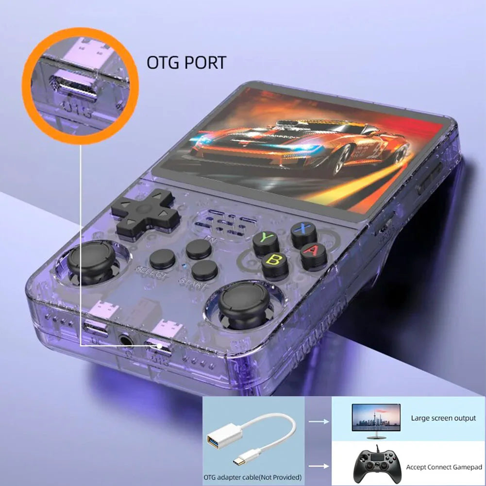 R36S Handheld Game Console 3.5 Inch IPS Screen Retro Game Console Linux System Screen Portable Pocket Video Player